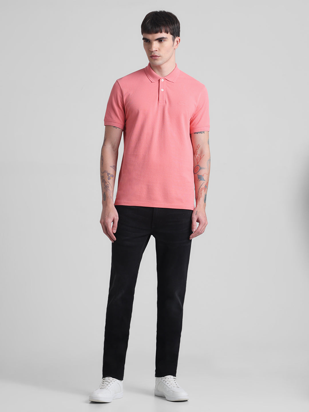 JACK&JONES Regular Fit Solid - Pique Jersey T-Shirts