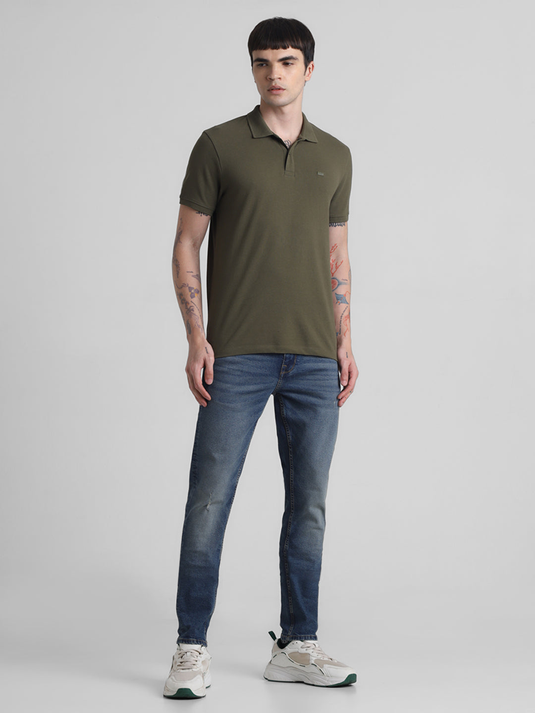 Olive Regular Fit Polo