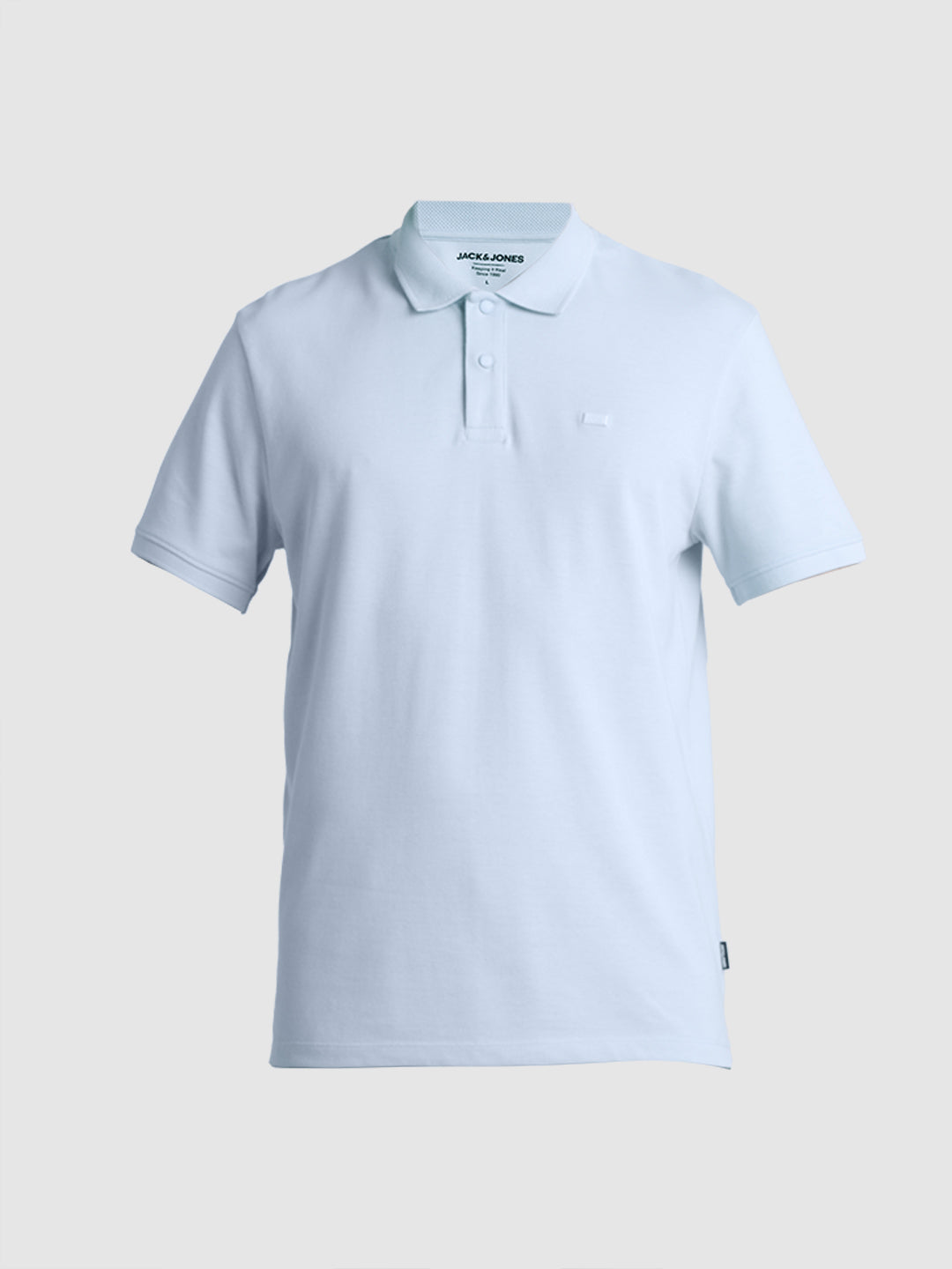 Sky Blue Cotton Blend Polo