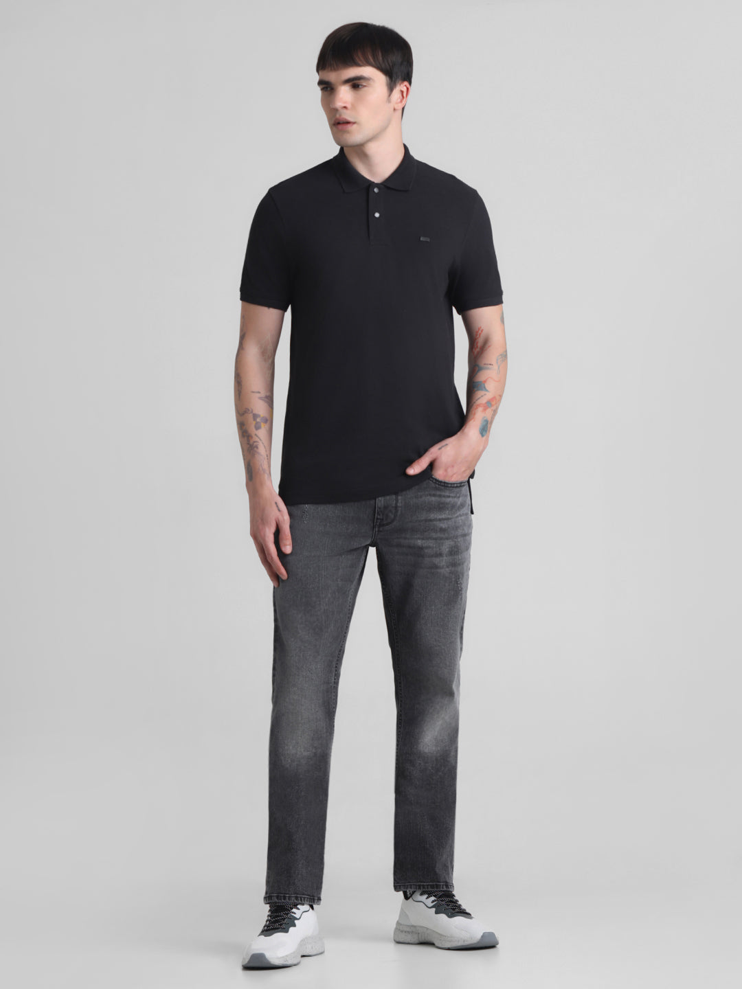 Black Regular Fit Polo