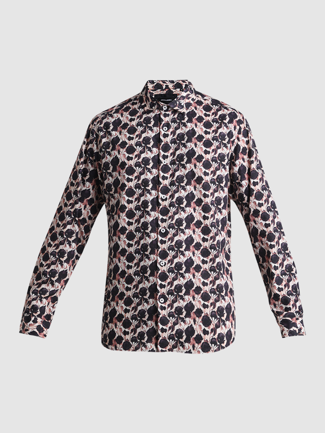 Abstract Floral Print Shirt