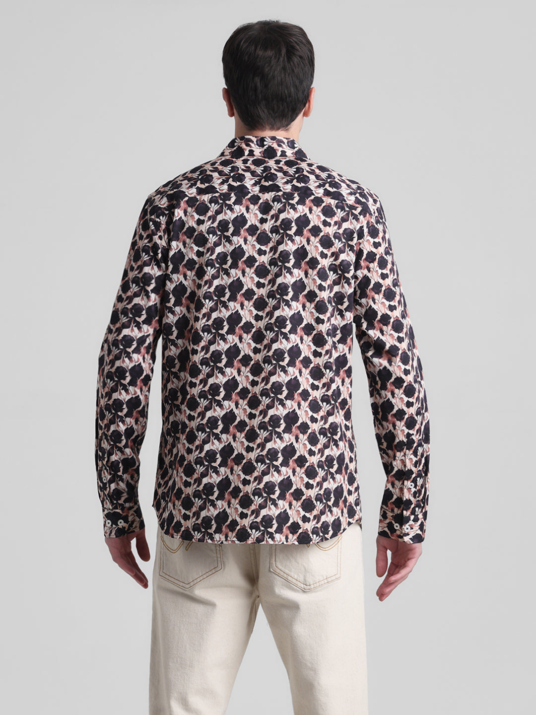 Abstract Floral Print Shirt