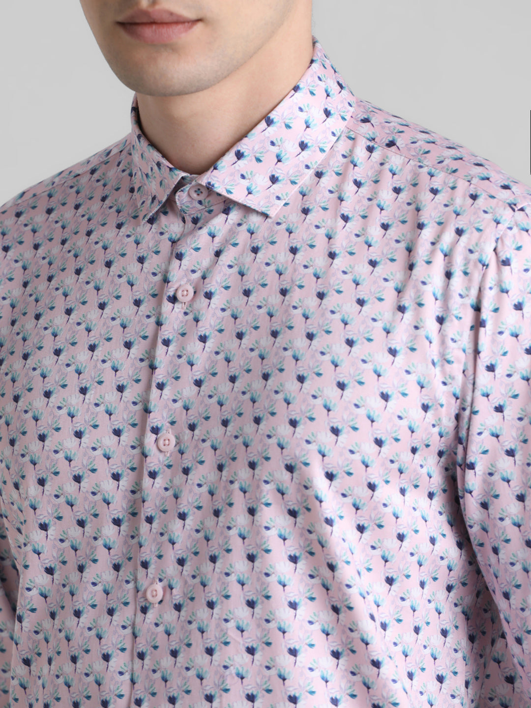 Pink Abstract Print Shirt