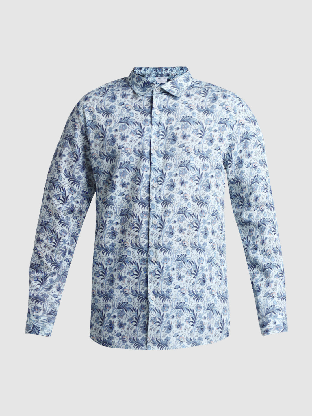 Blue Paisley Print Shirt