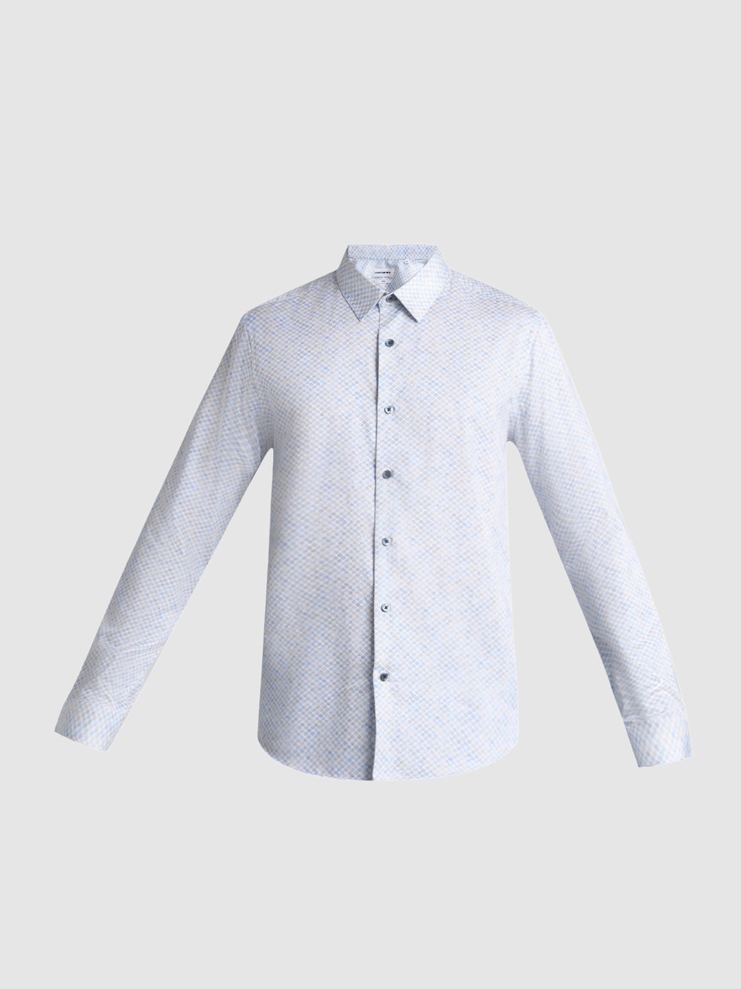 White Printed Cotton Shirt