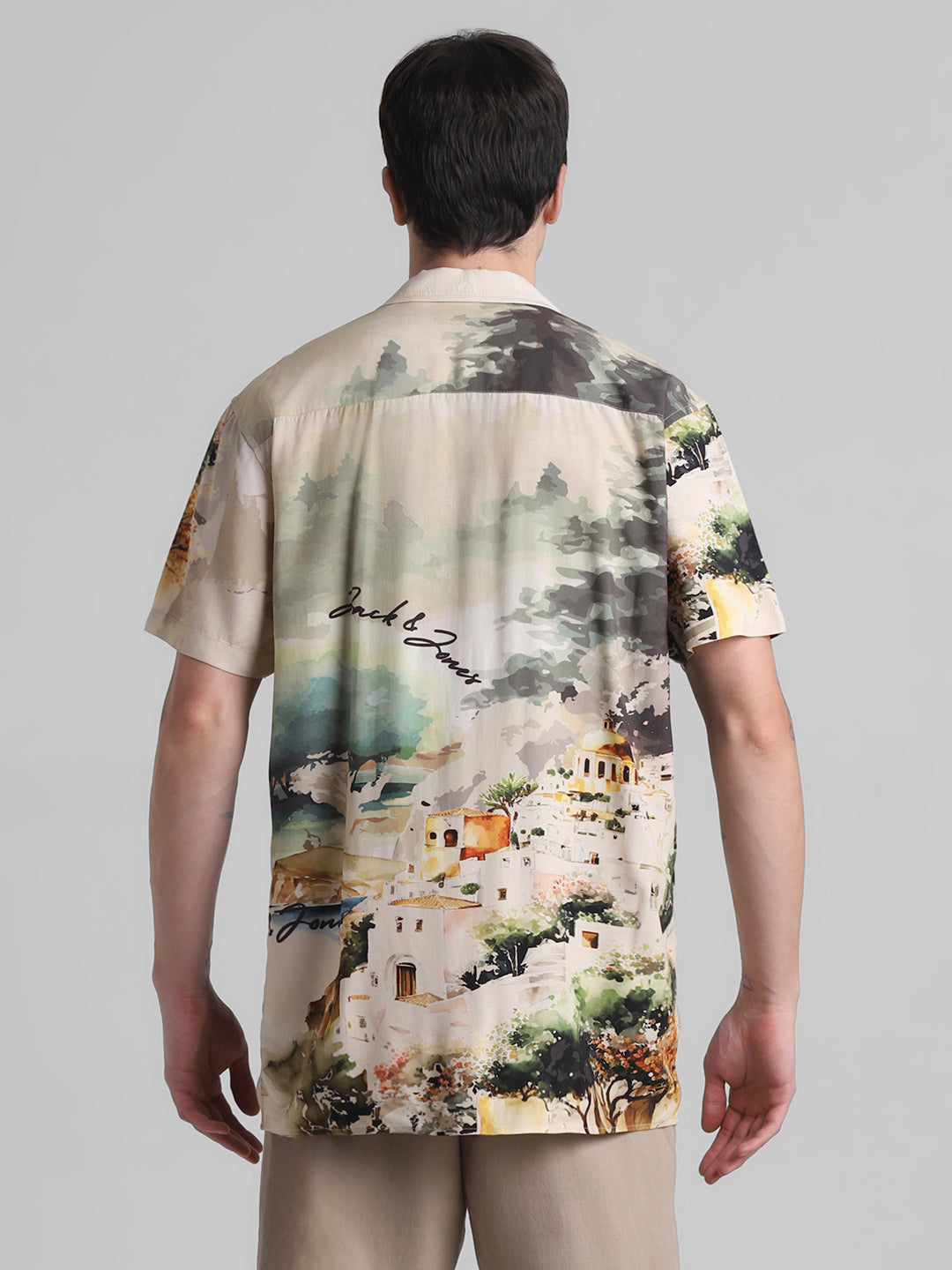 Scenic Print Resort Shirt