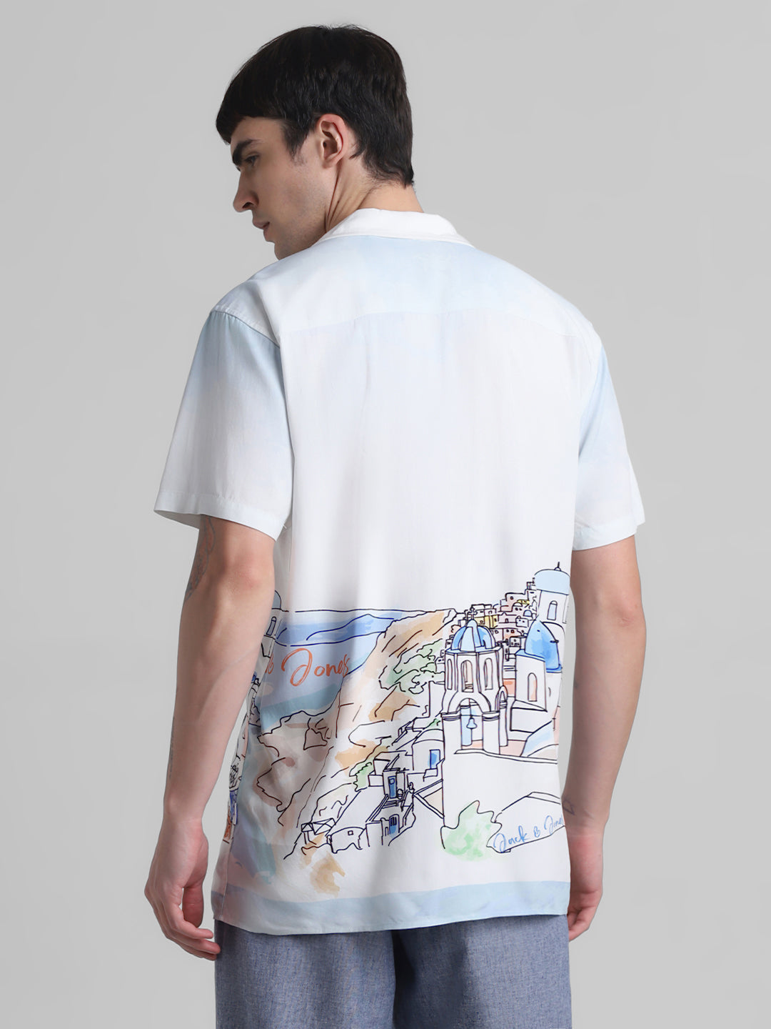 JACK&JONES Comfort Fit Placement Print Shirts