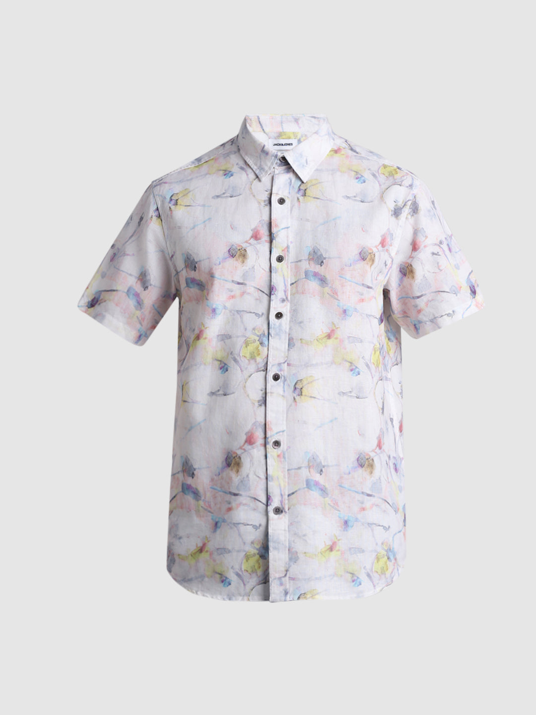 Watercolour Print Short Sleeve Shirt