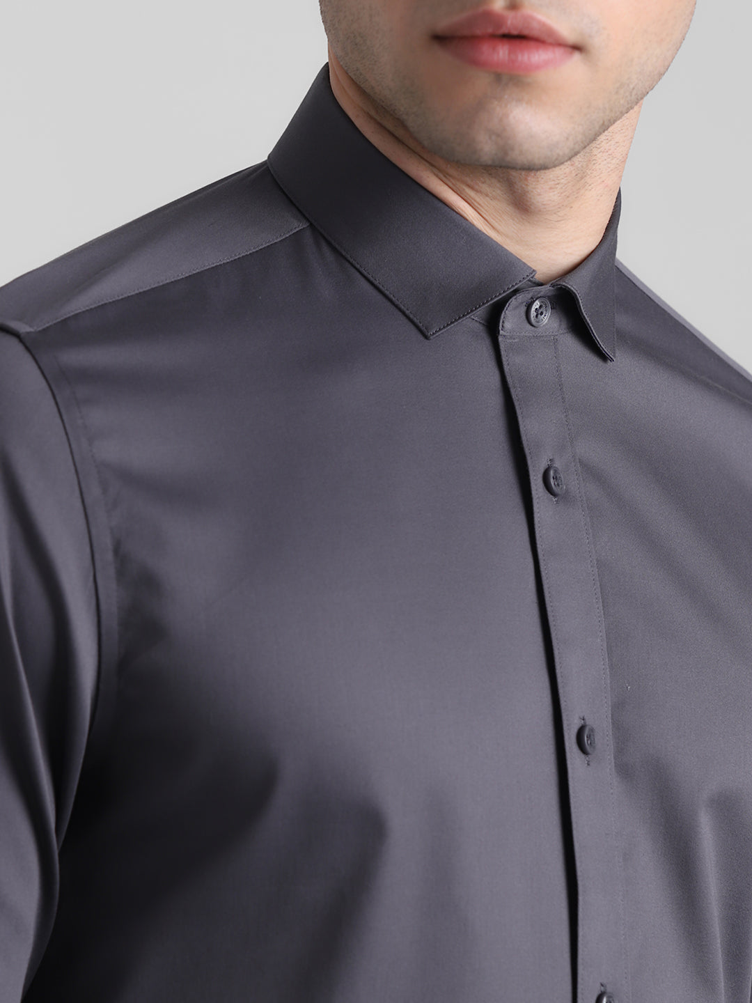 Classic Dark Grey Formal Shirt