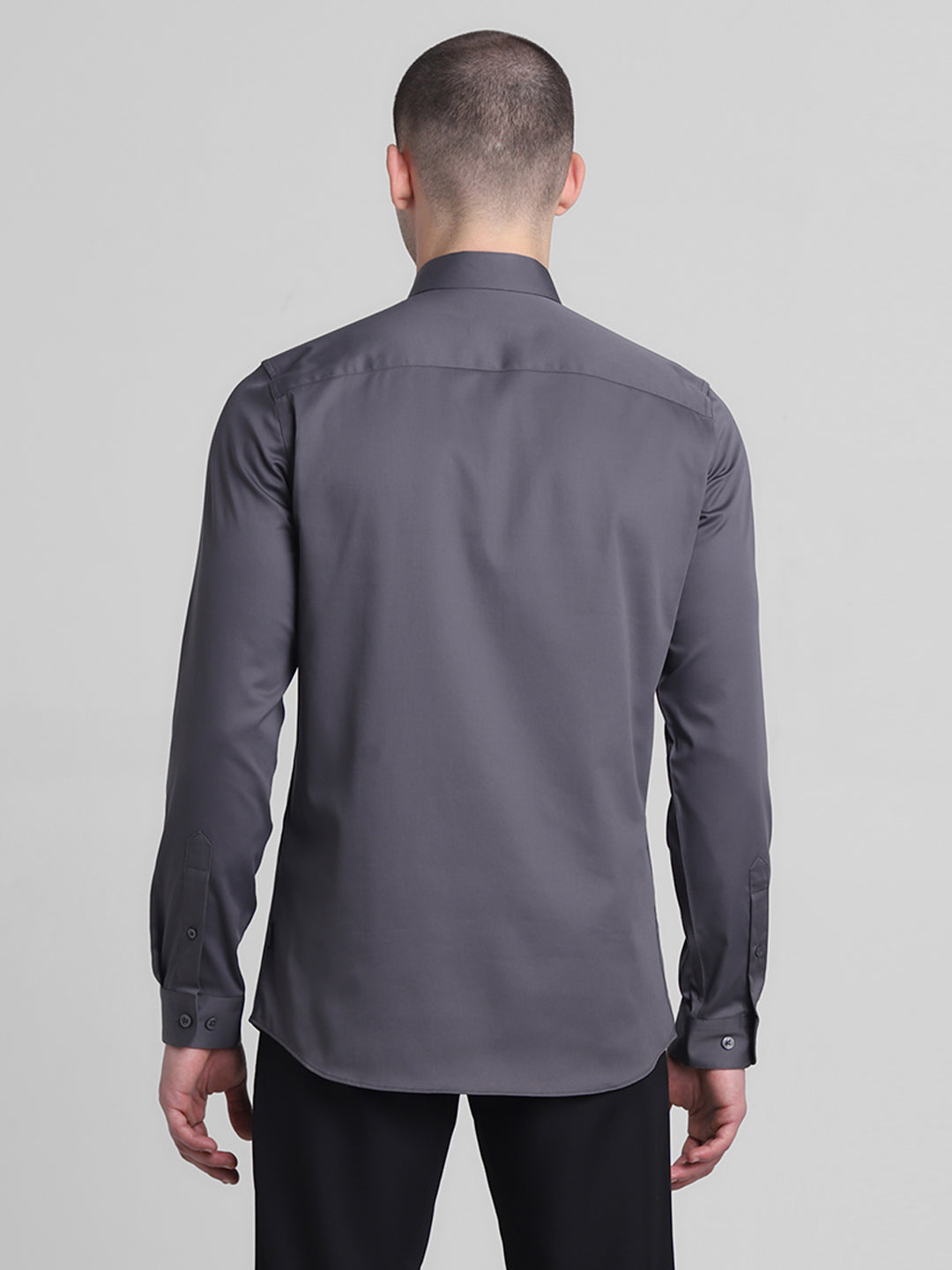 Classic Dark Grey Formal Shirt