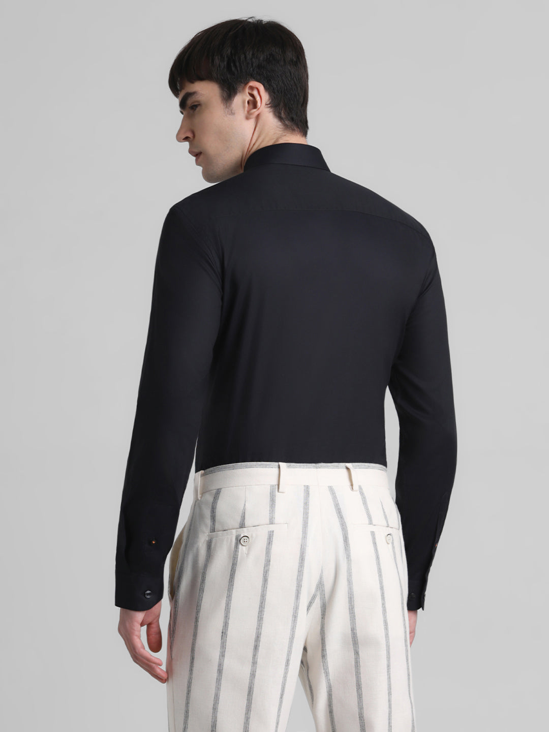 Black Check Full Sleeves Shirt