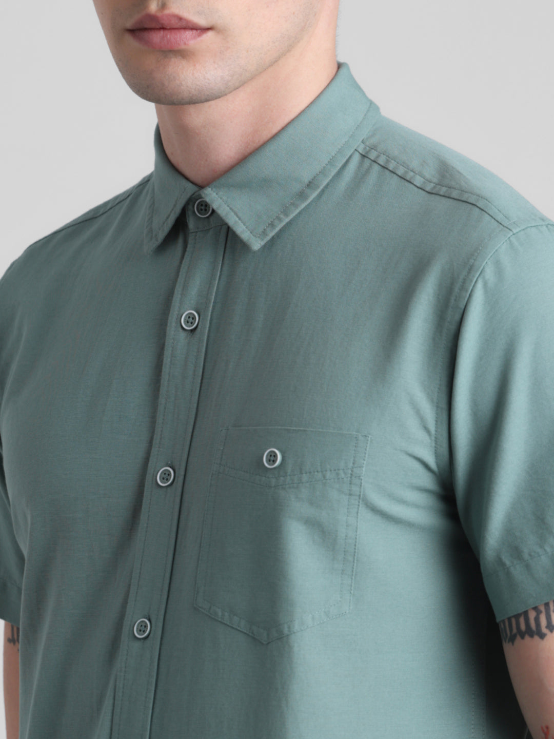 Green Short Sleeve Shirt