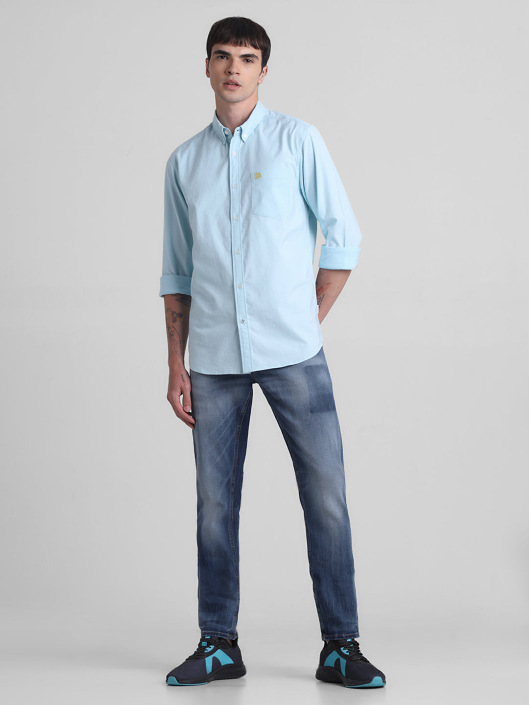 Sky Blue Button-Down Shirt