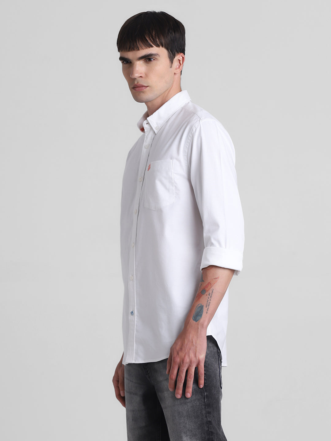 White Button-Down Shirt