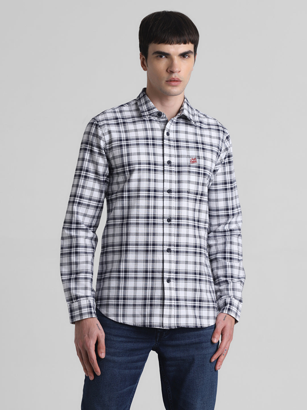 JACK&JONES Slim Check Small Shirts