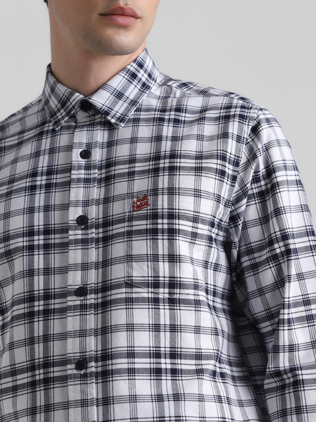 JACK&JONES Slim Check Small Shirts