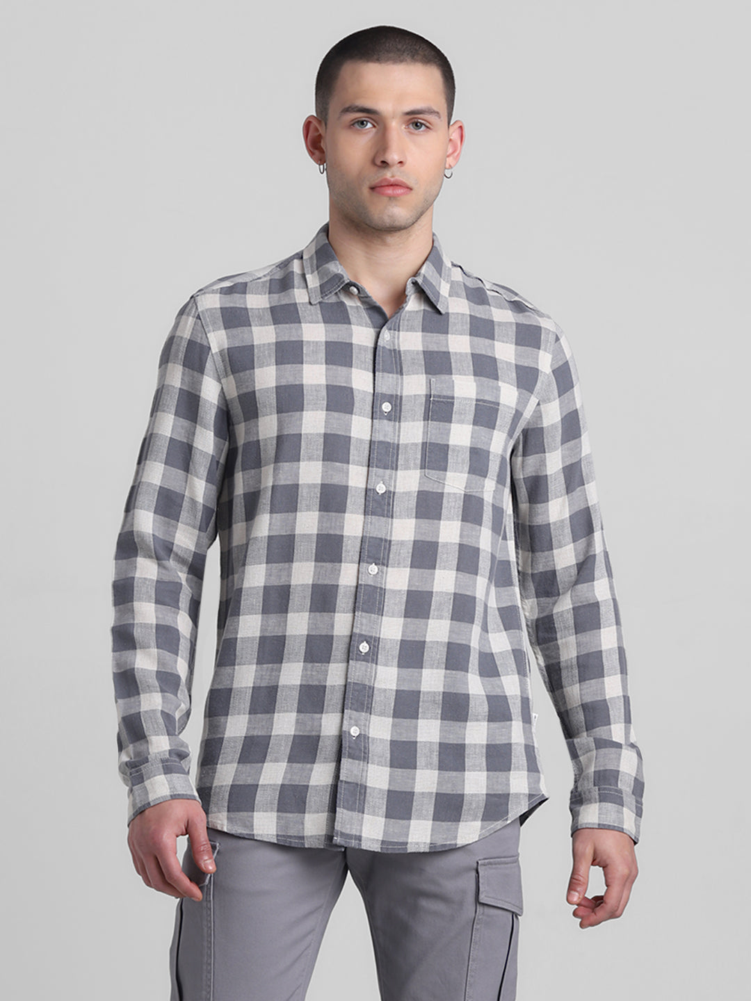 Grey Check Shirt