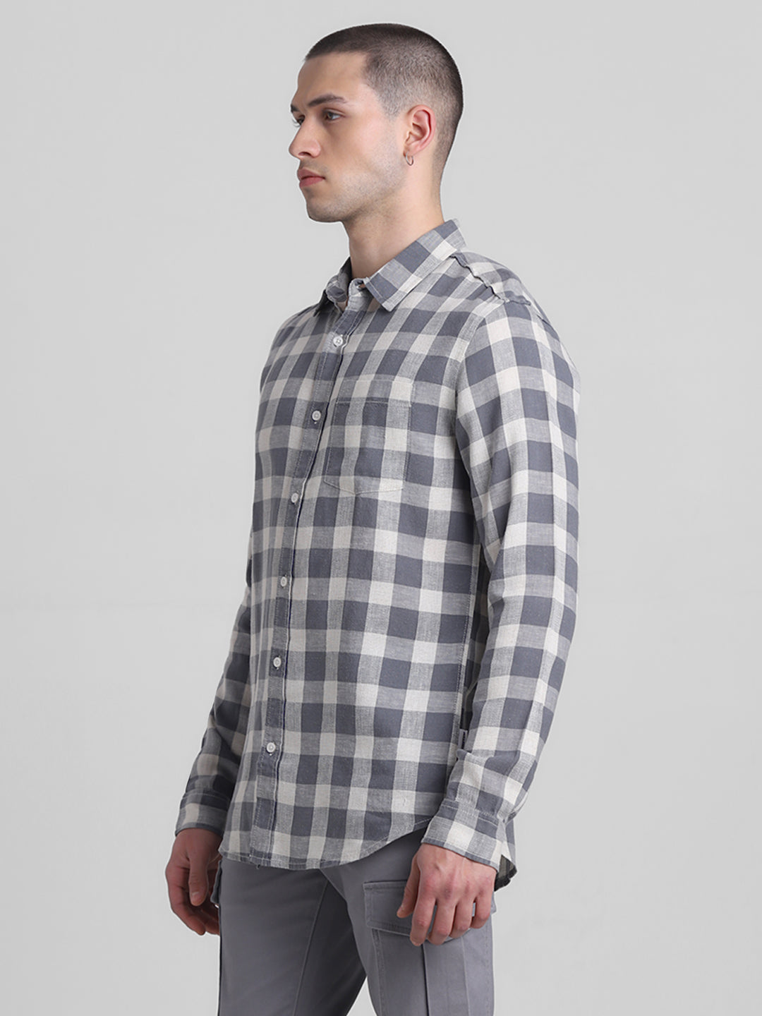 Grey Check Shirt