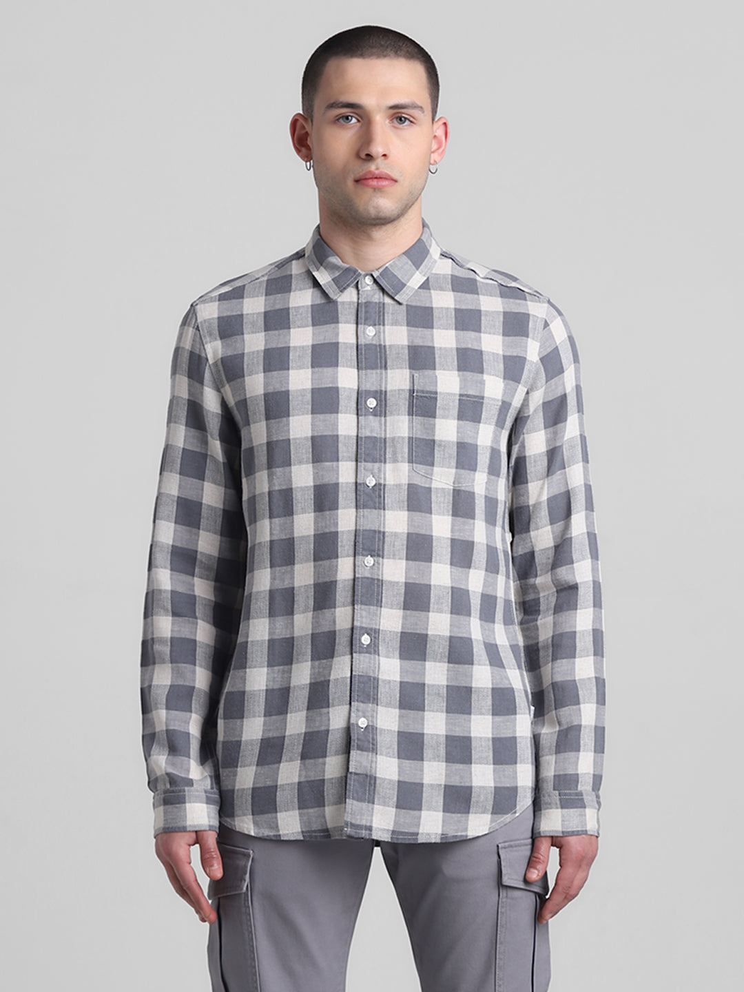 Grey Check Shirt