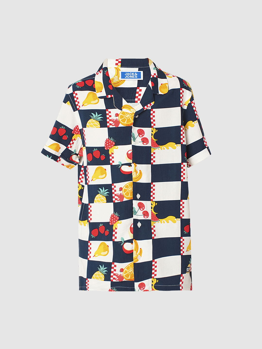 Boys Blue Check Co-ord Set Shirt