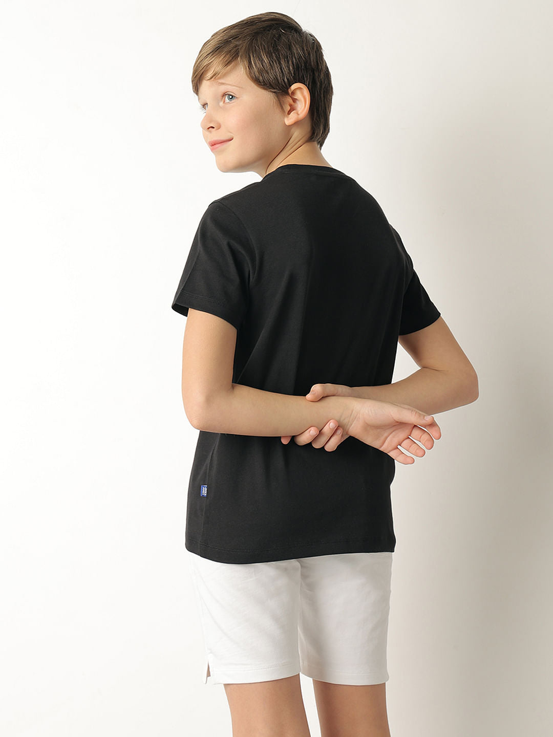 Boys Black Graphic Doggo T-shirt