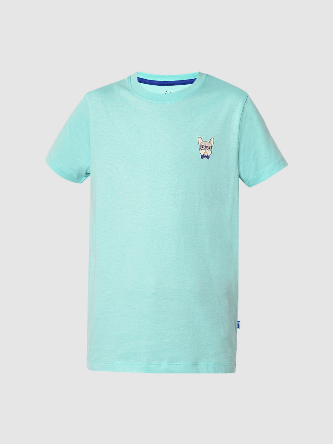 Boys Turquoise Doggo Logo Print T-shirt