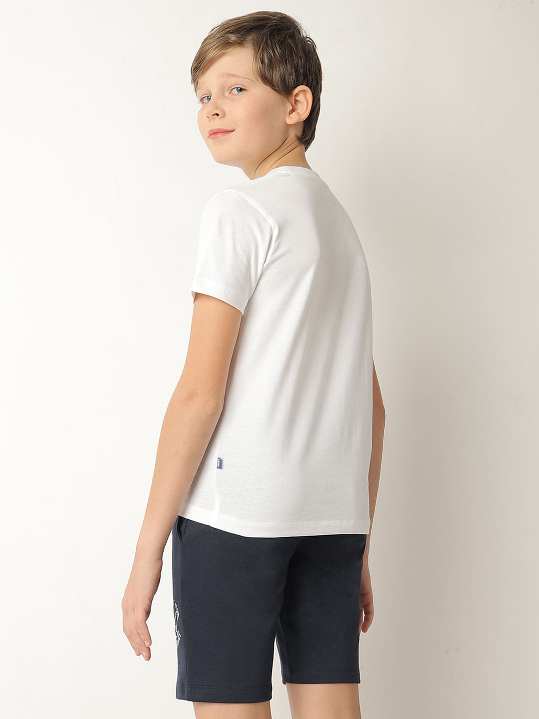 Boys White Road Trip Print T-shirt