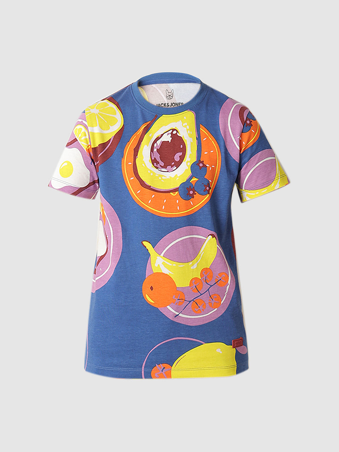 Boys Blue Fruit Print Co-ord Set T-shirt