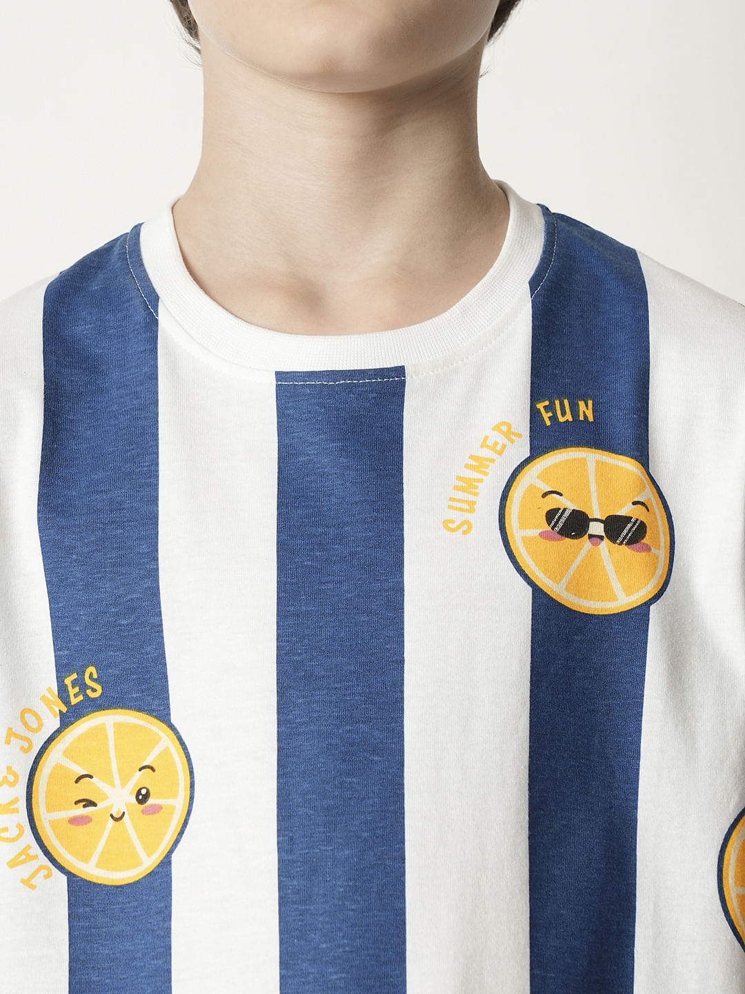 Boys Blue Smiley Print Co-ord Set T-shirt