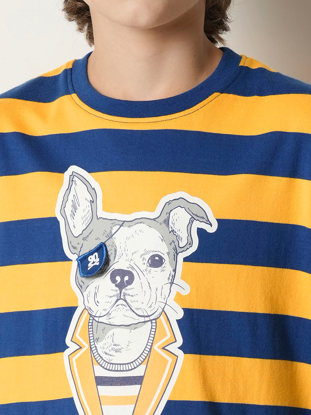 Boys Yellow Striped T-shirt