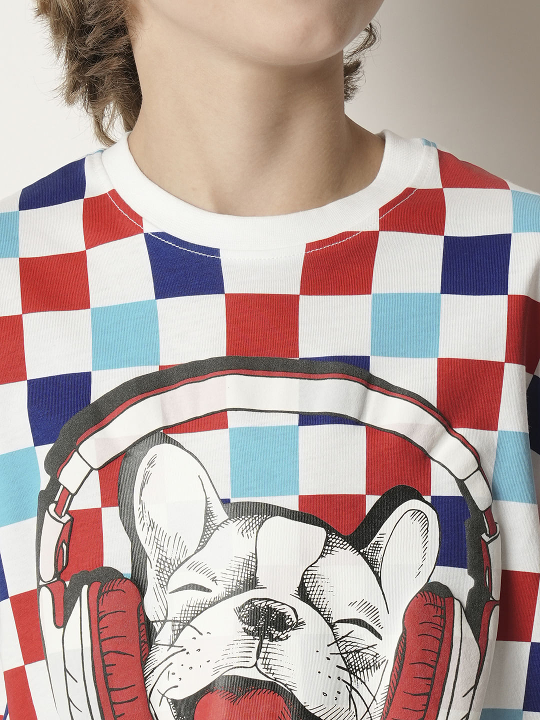 Boys Blue Musical Doggo Print T-shirt