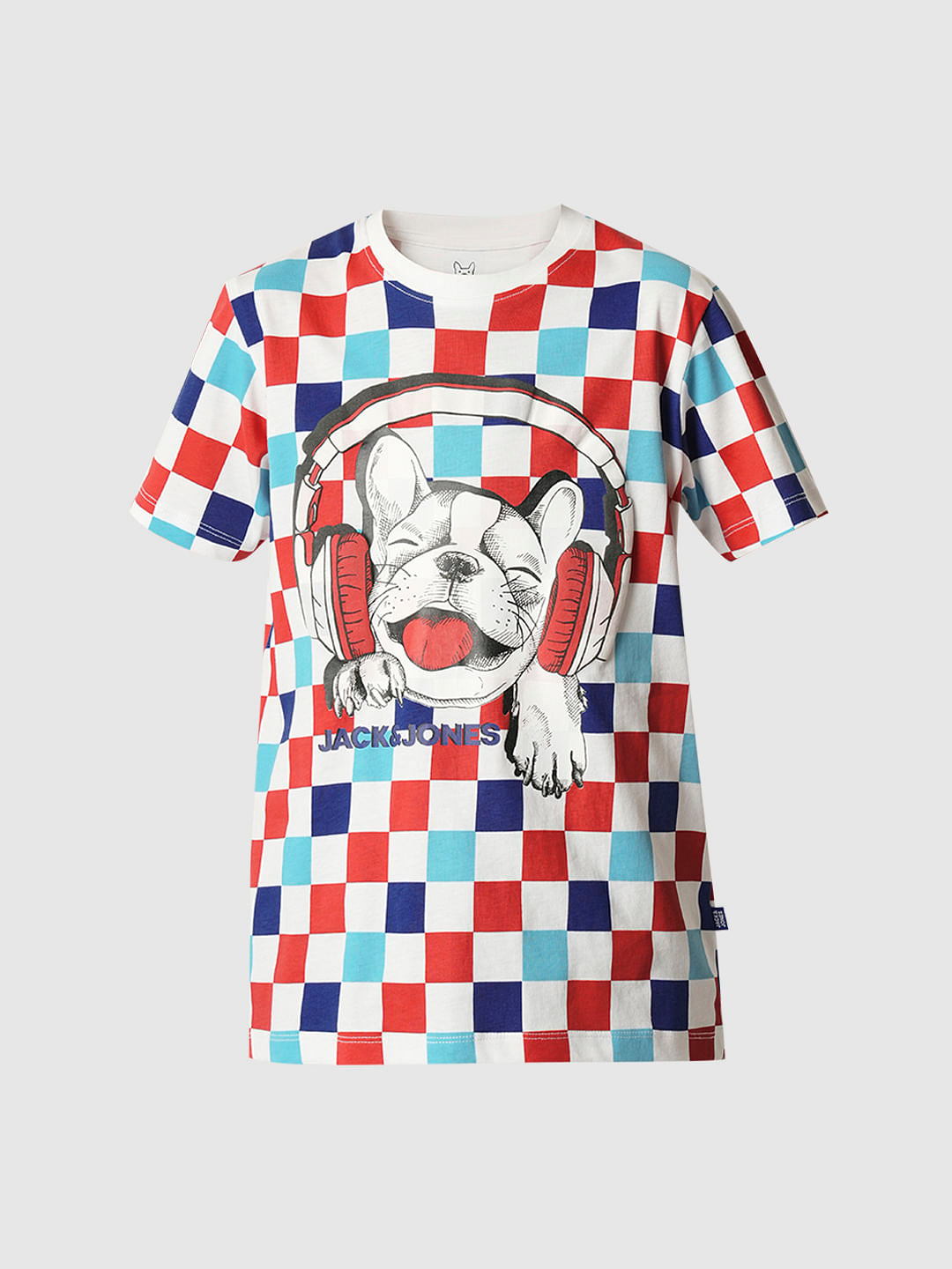 Boys Blue Musical Doggo Print T-shirt
