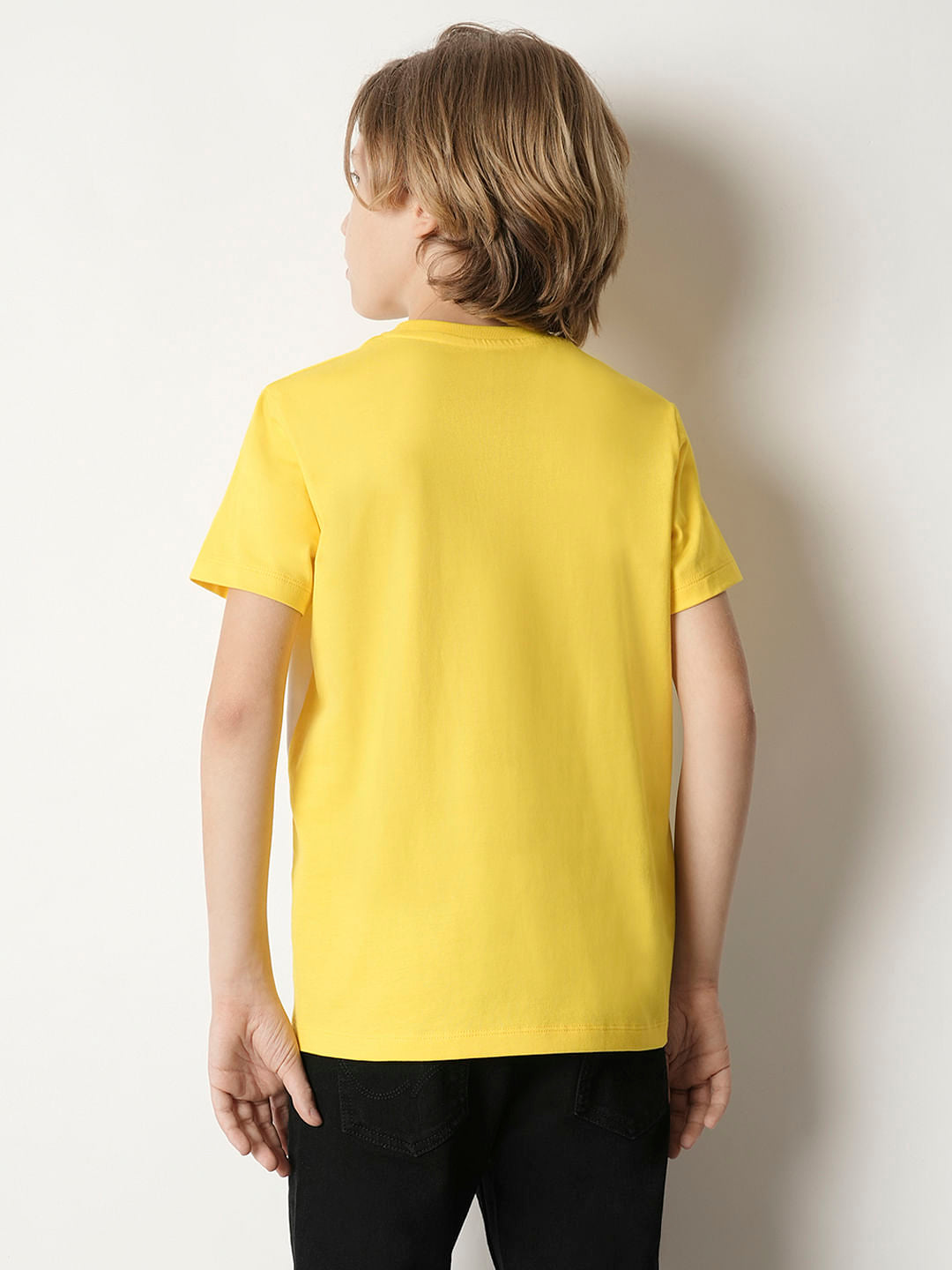 Boys Yellow Ombre Print T-shirt