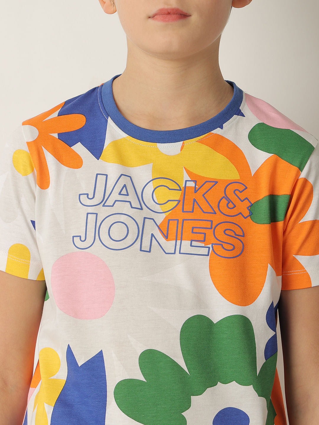 Boys Green Floral Co-ord Set T-shirt