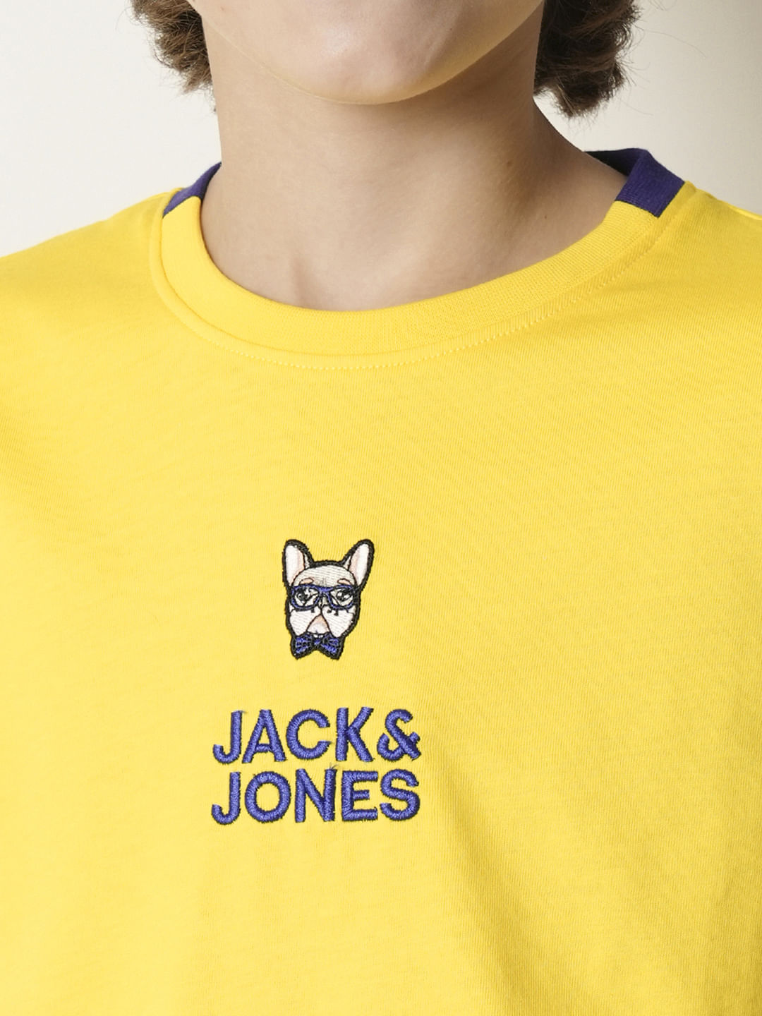 Boys Yellow Colourblocked T-shirt