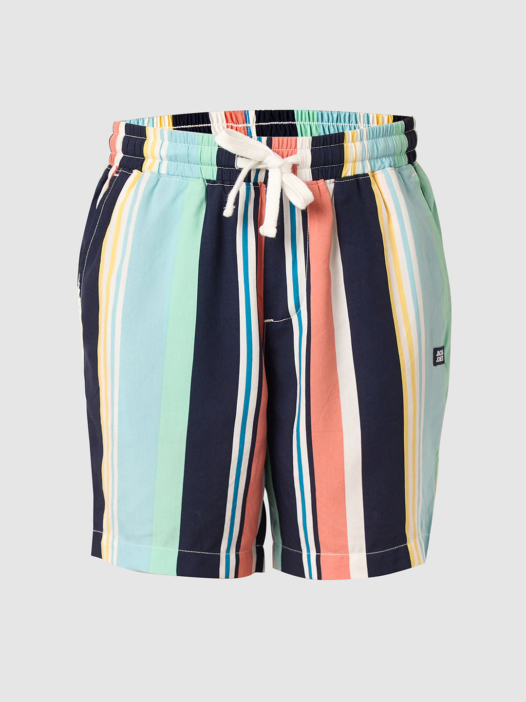 Boys Multi-Colour Striped Co-ord Set Shorts