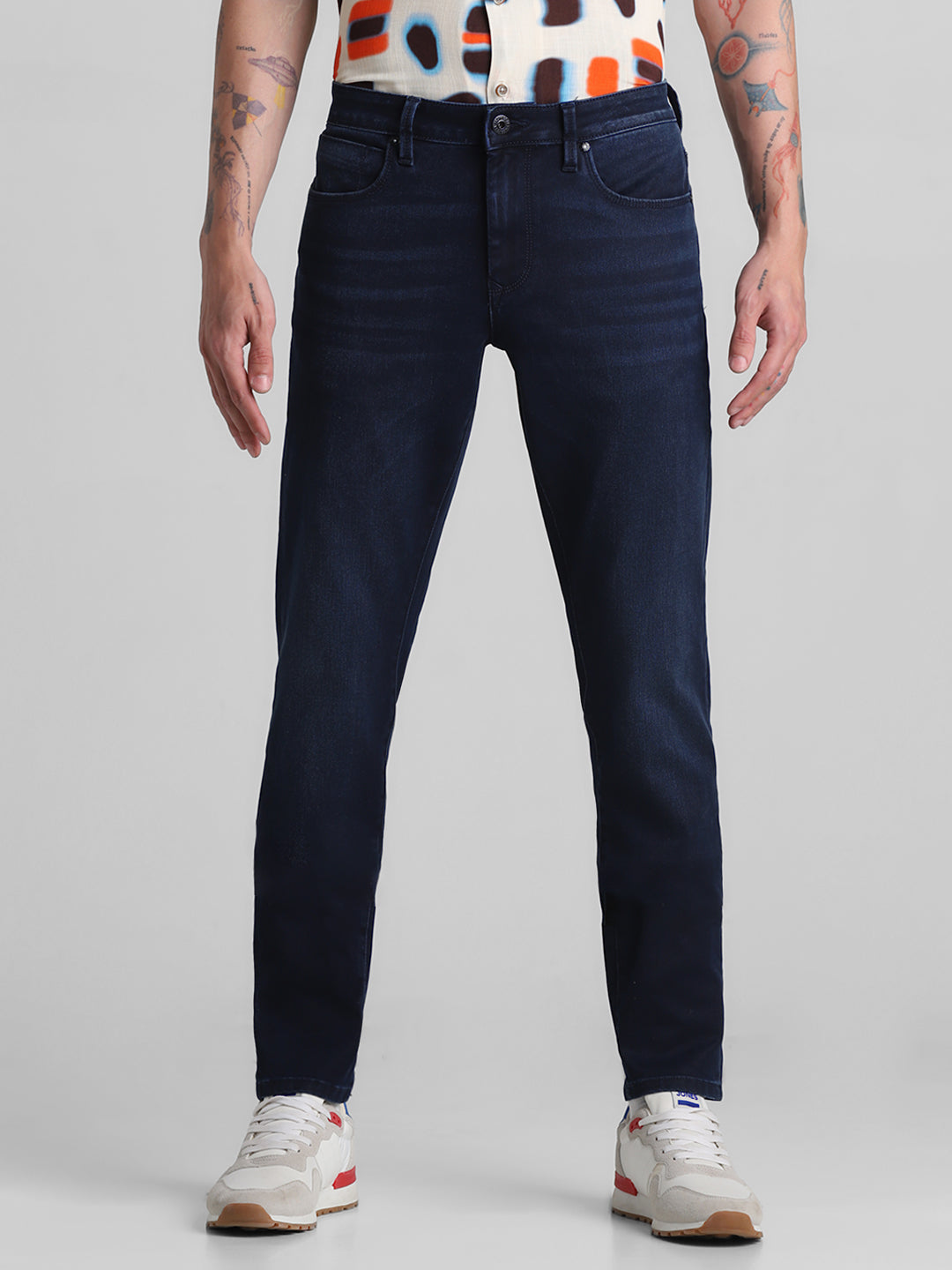 Dark Blue 5 Pocket Glenn Slim Fit Jeans