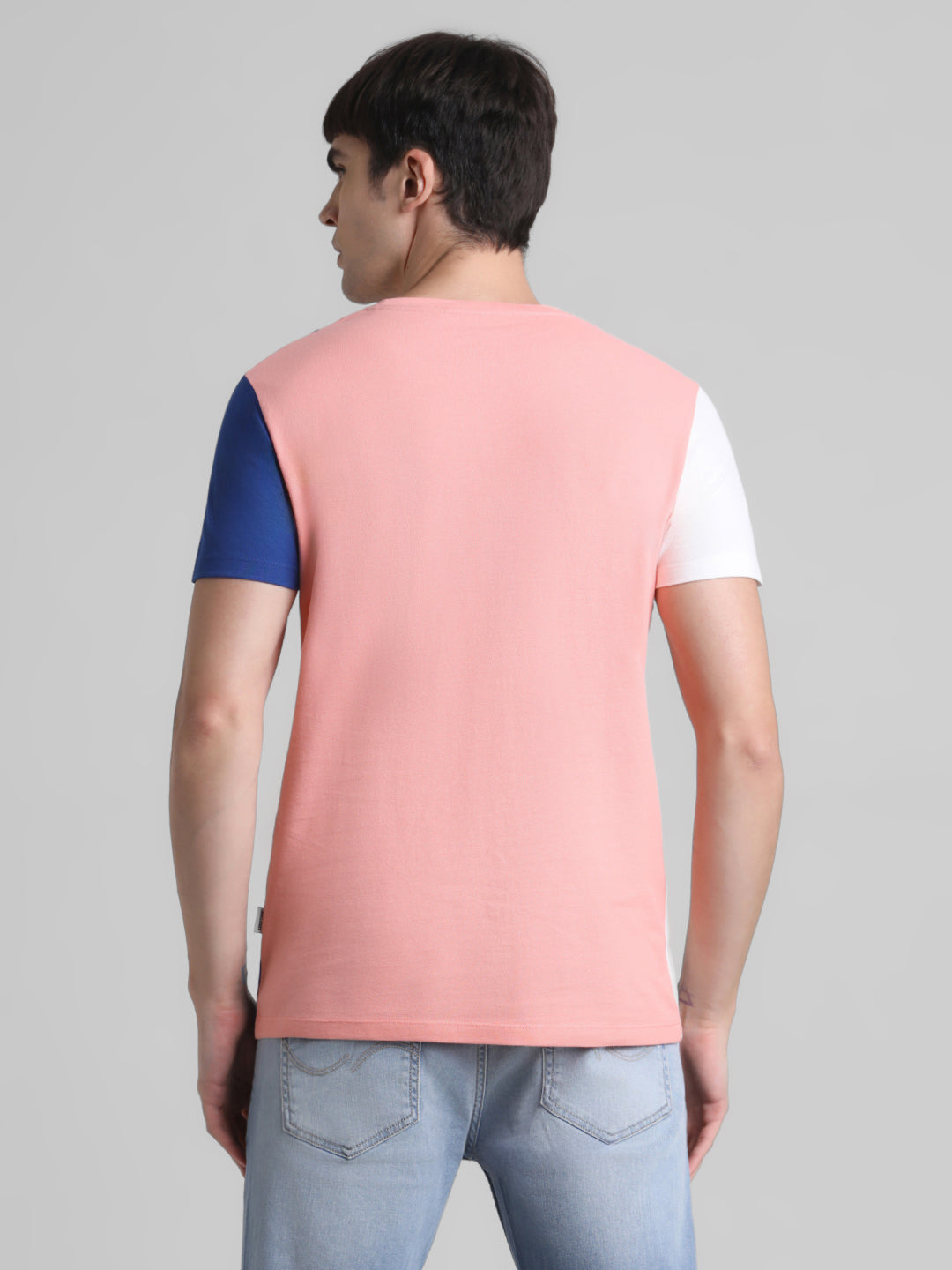 Colourblocked Logo Print T-shirt