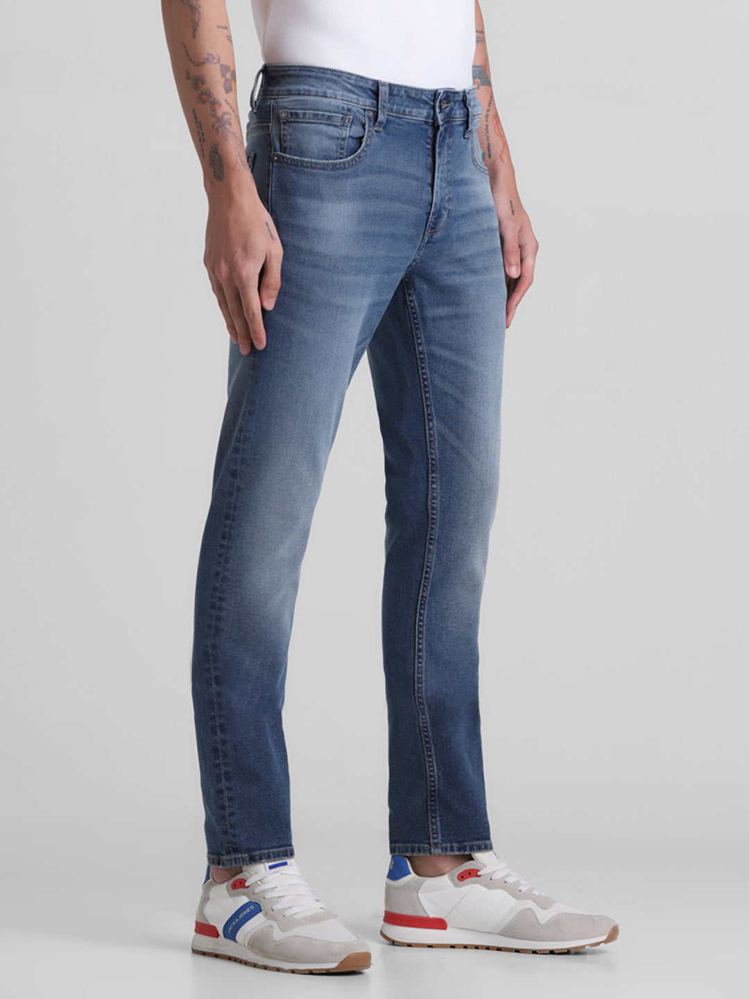 Light Blue 5 Pocket Glenn Slim Jeans