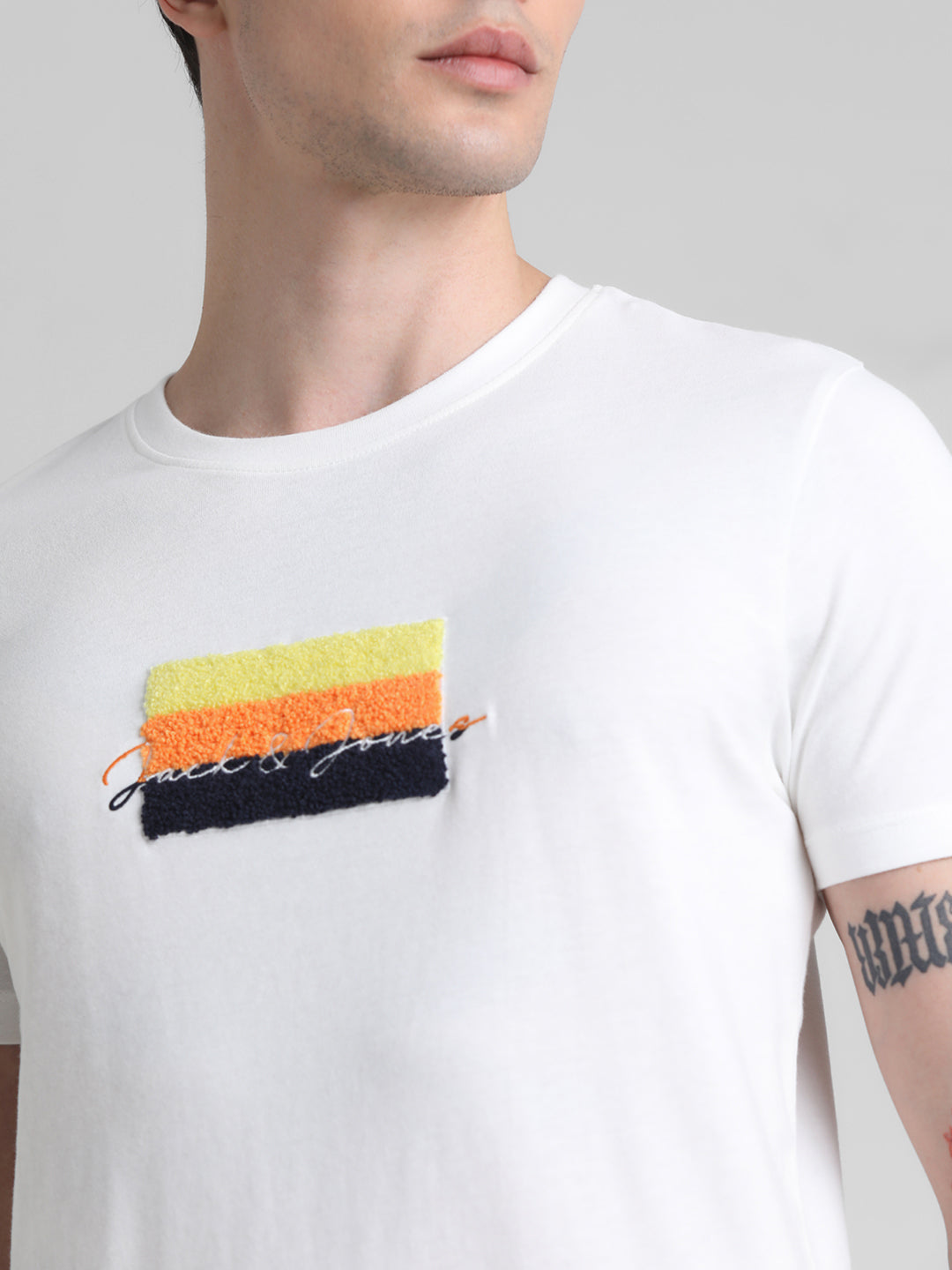 JACK&JONES Slim Embroidery T-Shirts