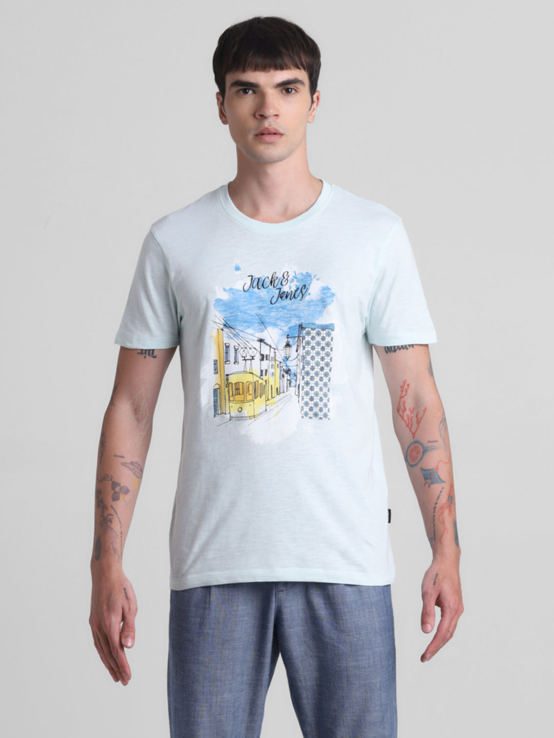 Landscape Printed Cotton T-shirt