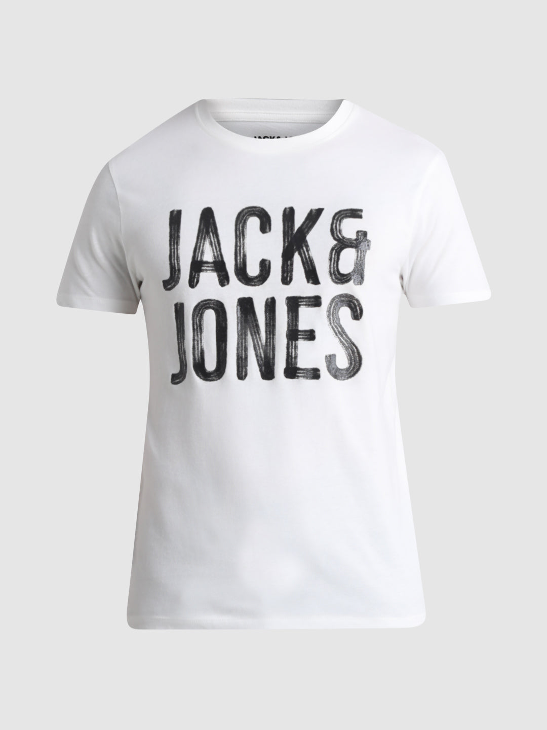 White Large Logo Print T-shirt