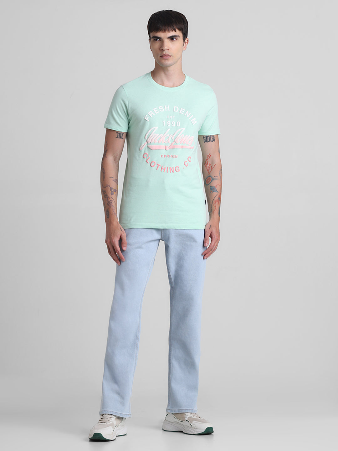 Green Logo Print T-Shirt