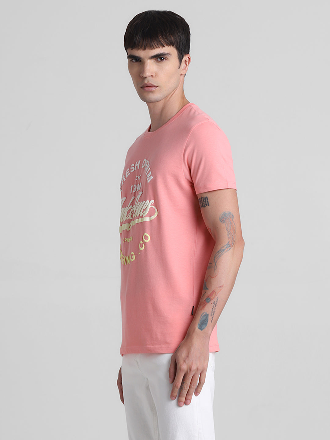 Pink Logo Print T-Shirt