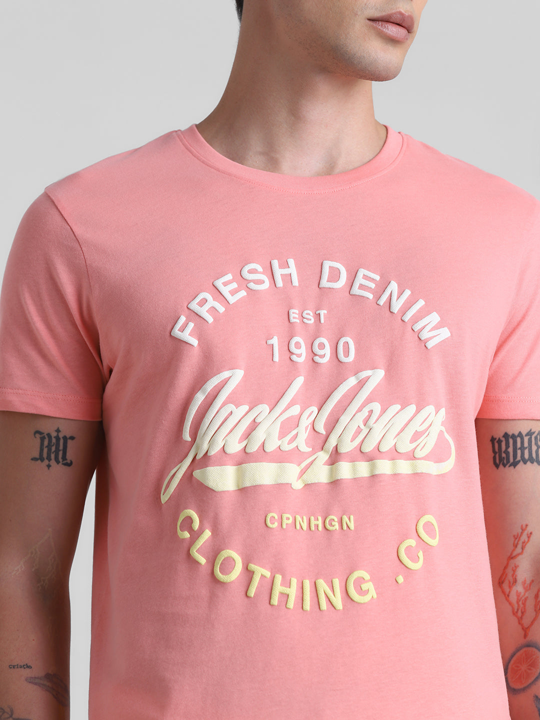 Pink Logo Print T-Shirt
