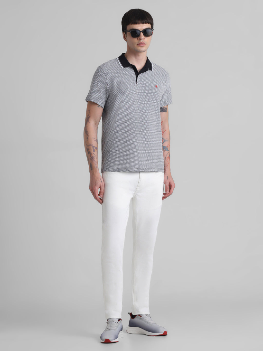 White 5 Pocket Ben Skinny Jeans