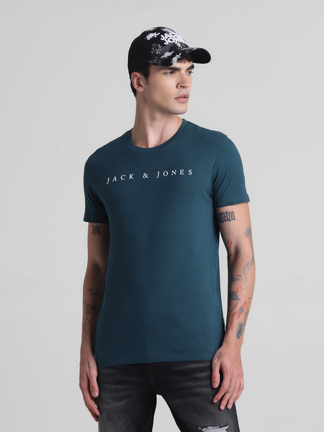 Green Logo Print T-shirt