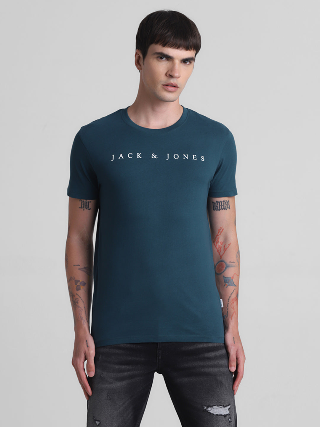 Green Logo Print T-shirt