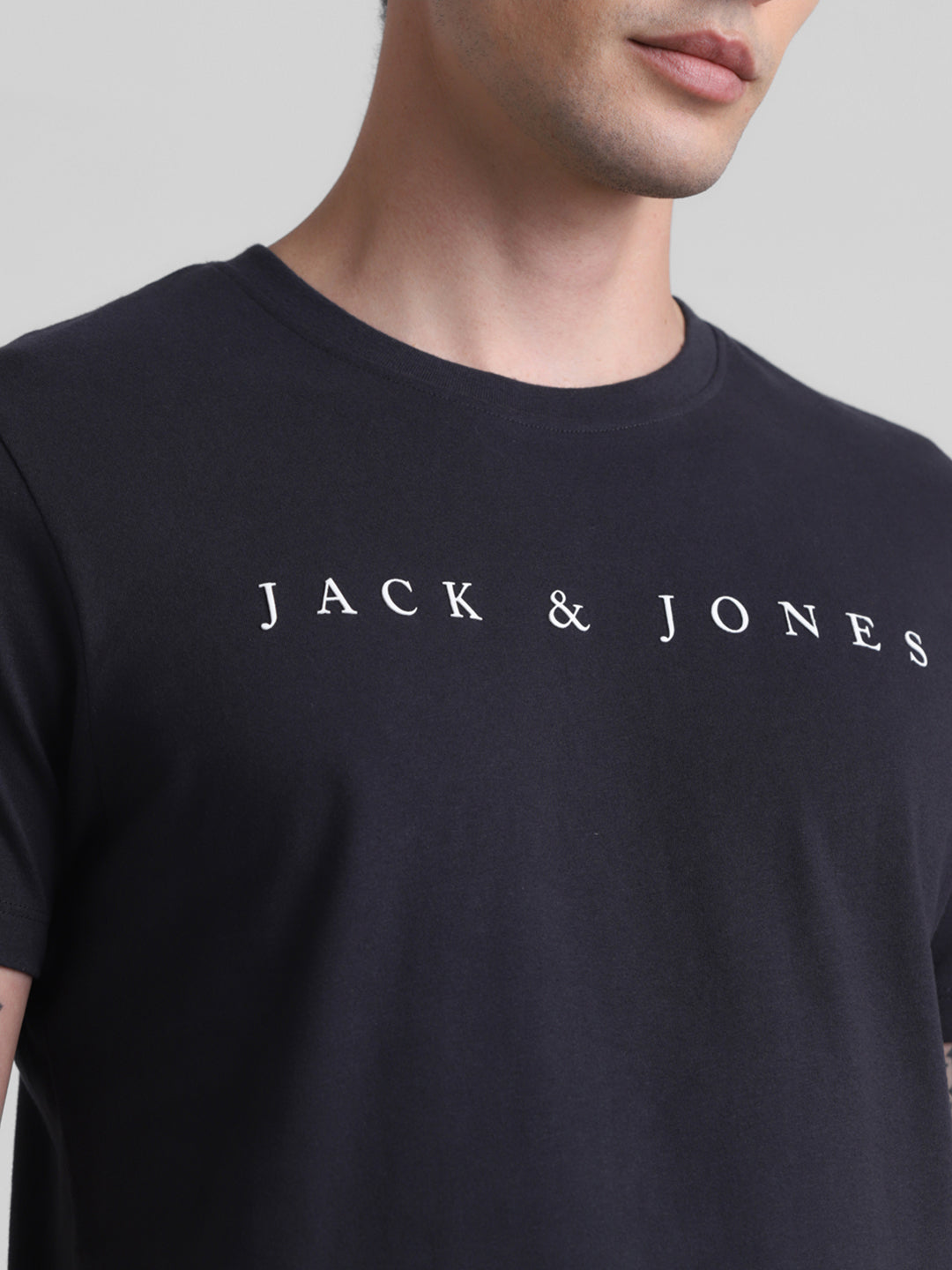 Black Logo Print T-shirt
