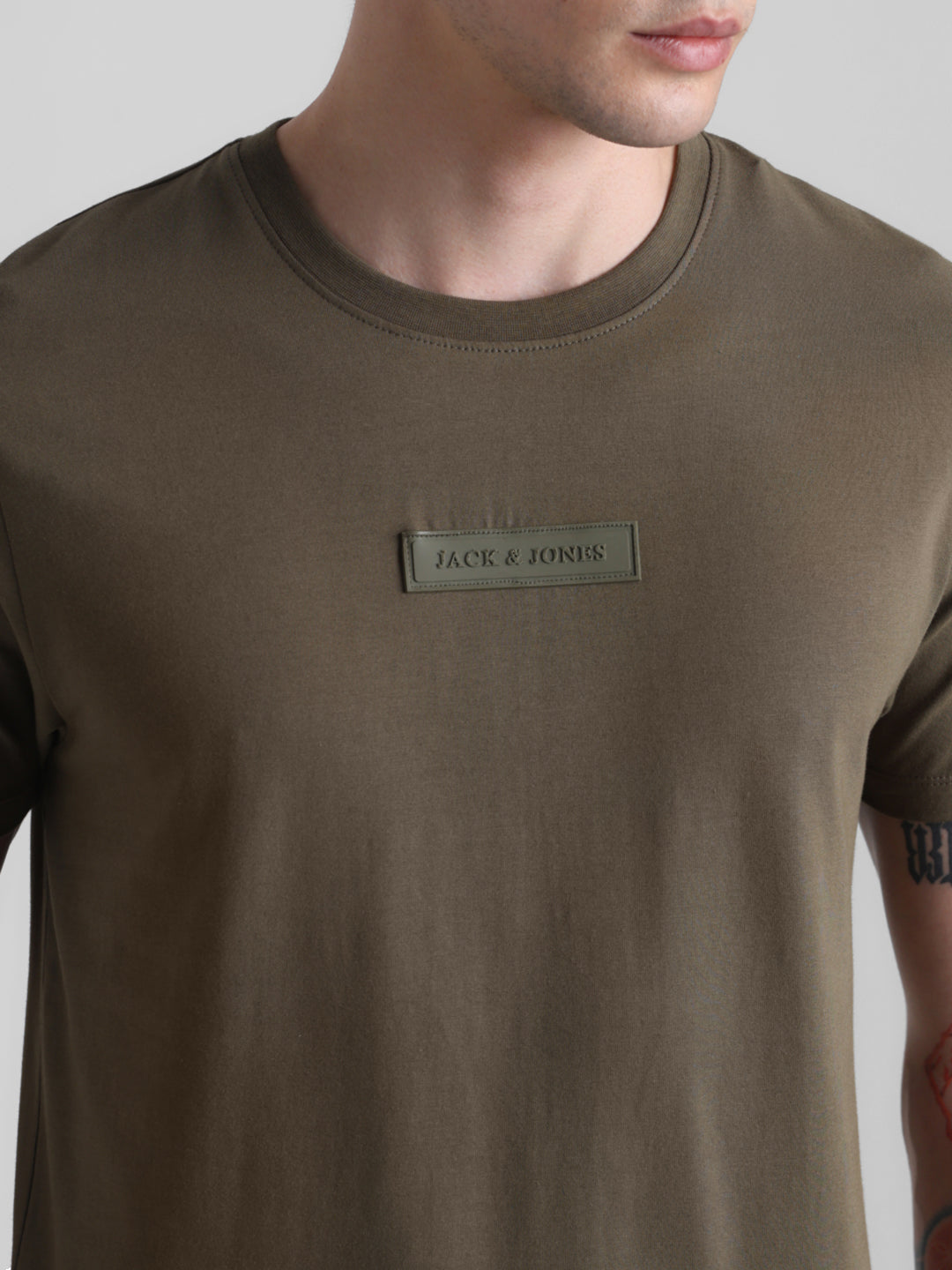 Olive Green Slim Fit T-shirt